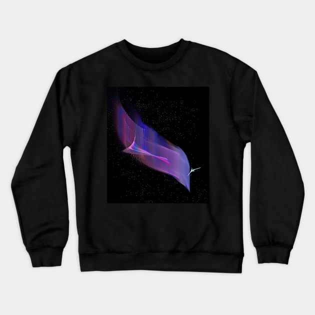 Space Dragon Crewneck Sweatshirt by AlexJayBrady